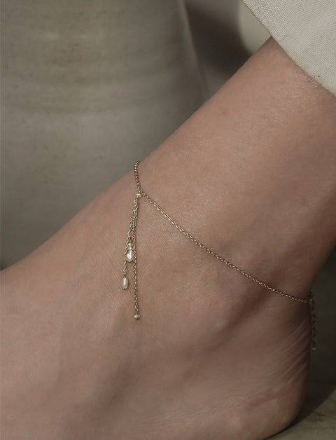 Pearl Drip Anklet